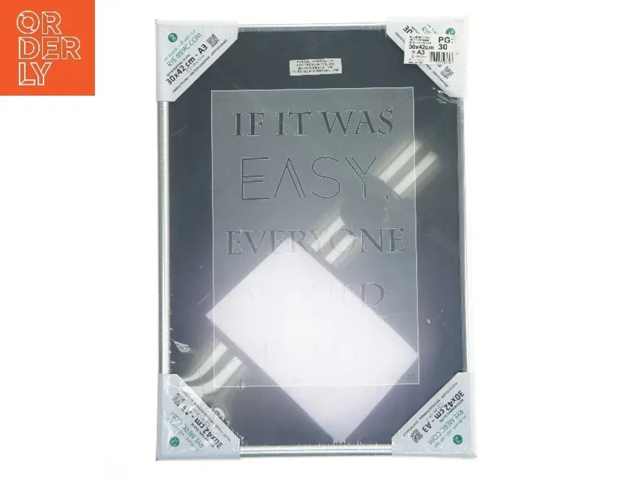 Billede 1 - A3 aluminiumsramme fra Rye Merc (str. 30x42 cm)