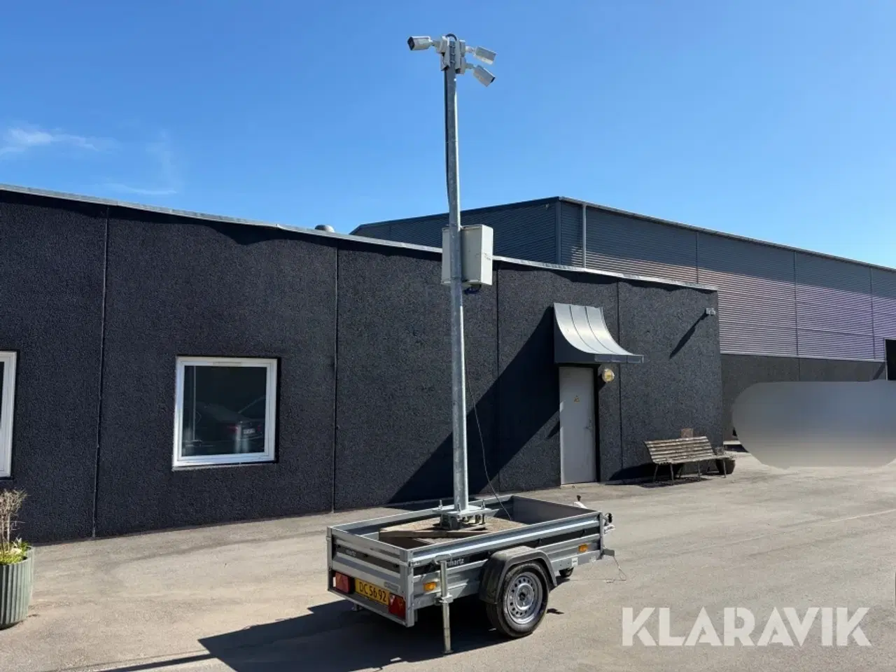 Billede 3 - Overvågningssystem Hikvision mobil byggepladssikring på Martz trailer 750