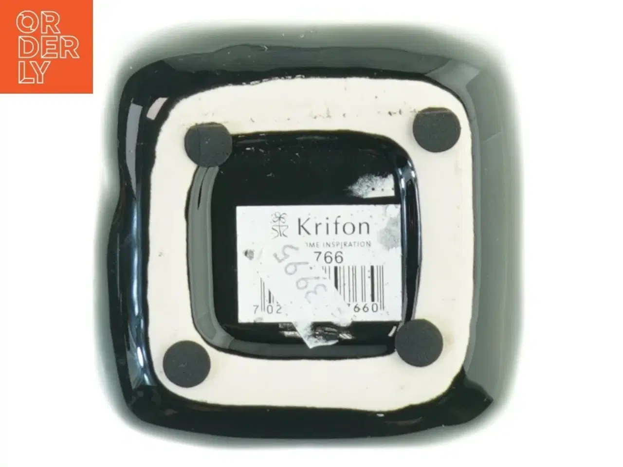 Billede 4 - Sort keramikvase fra Krifon (str. 8 cm. 9 x 9 cm. nå)