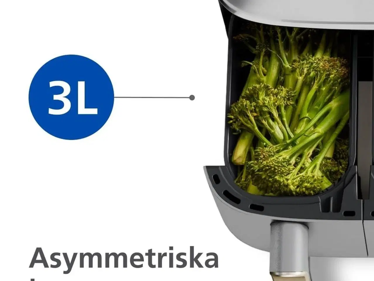 Billede 9 - Airfryer Philips NA353/10 - Hvid, 9 l