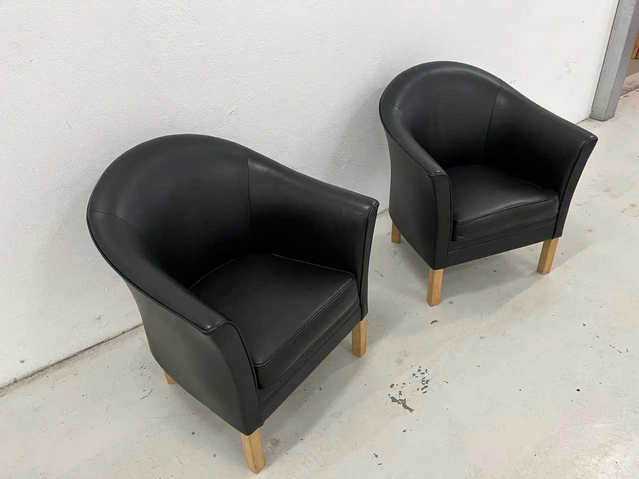 Billede 4 - Mogens Hansen MH80 Dronningestole sort semianilin.