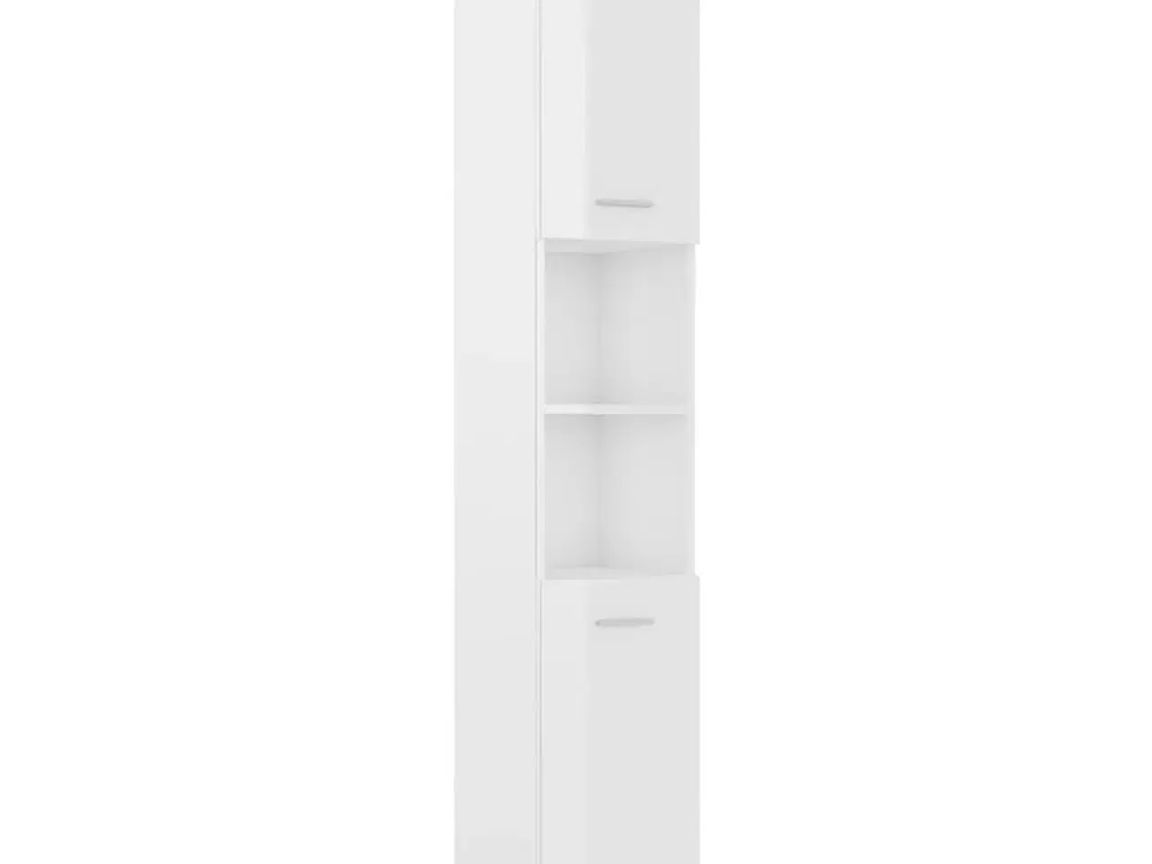 Billede 2 - Badeværelsesskab 30x30x179 cm spånplade hvid højglans