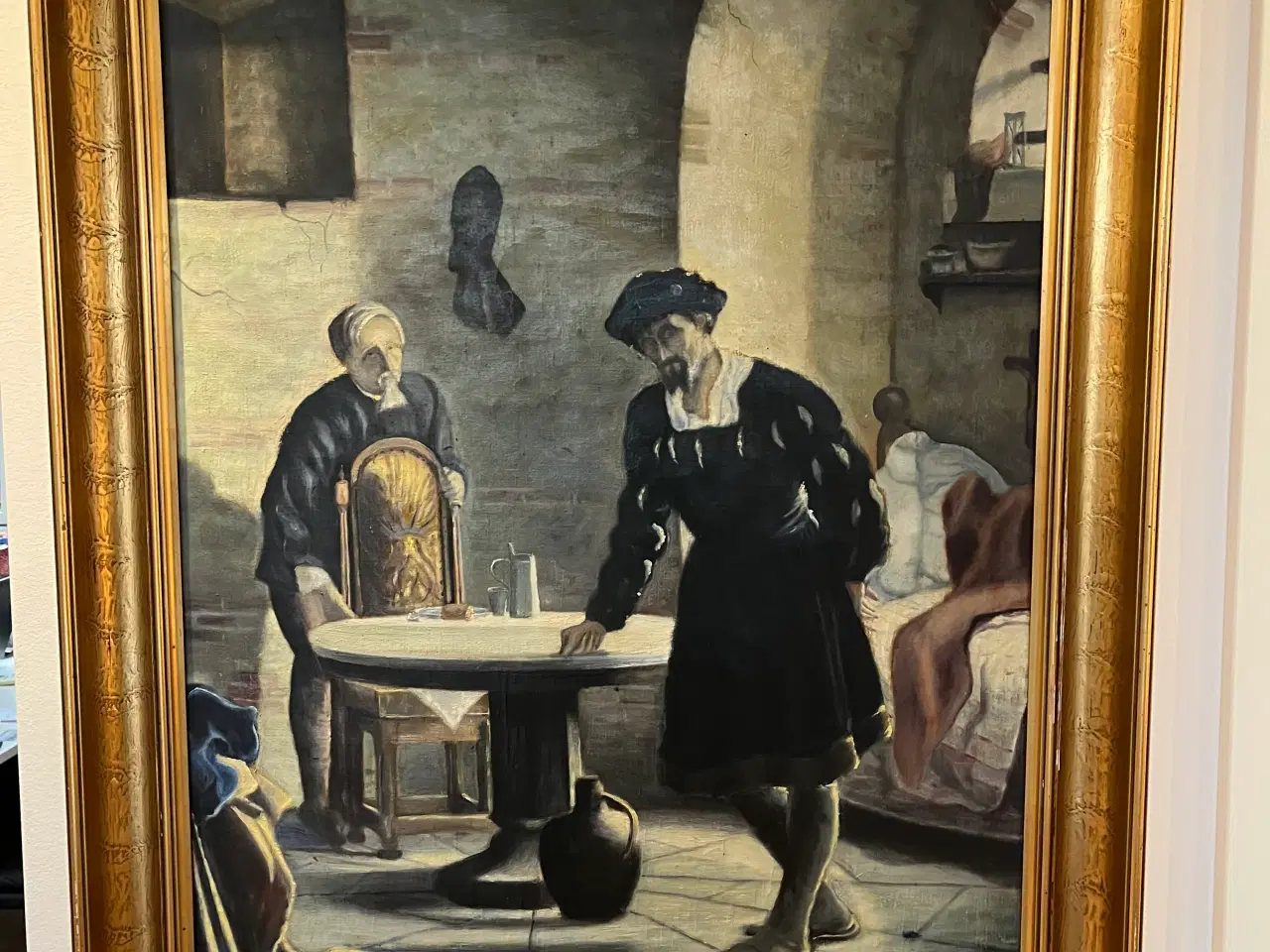 Billede 1 - Oliemaleri af Kong Christian d.II i Sønderborg