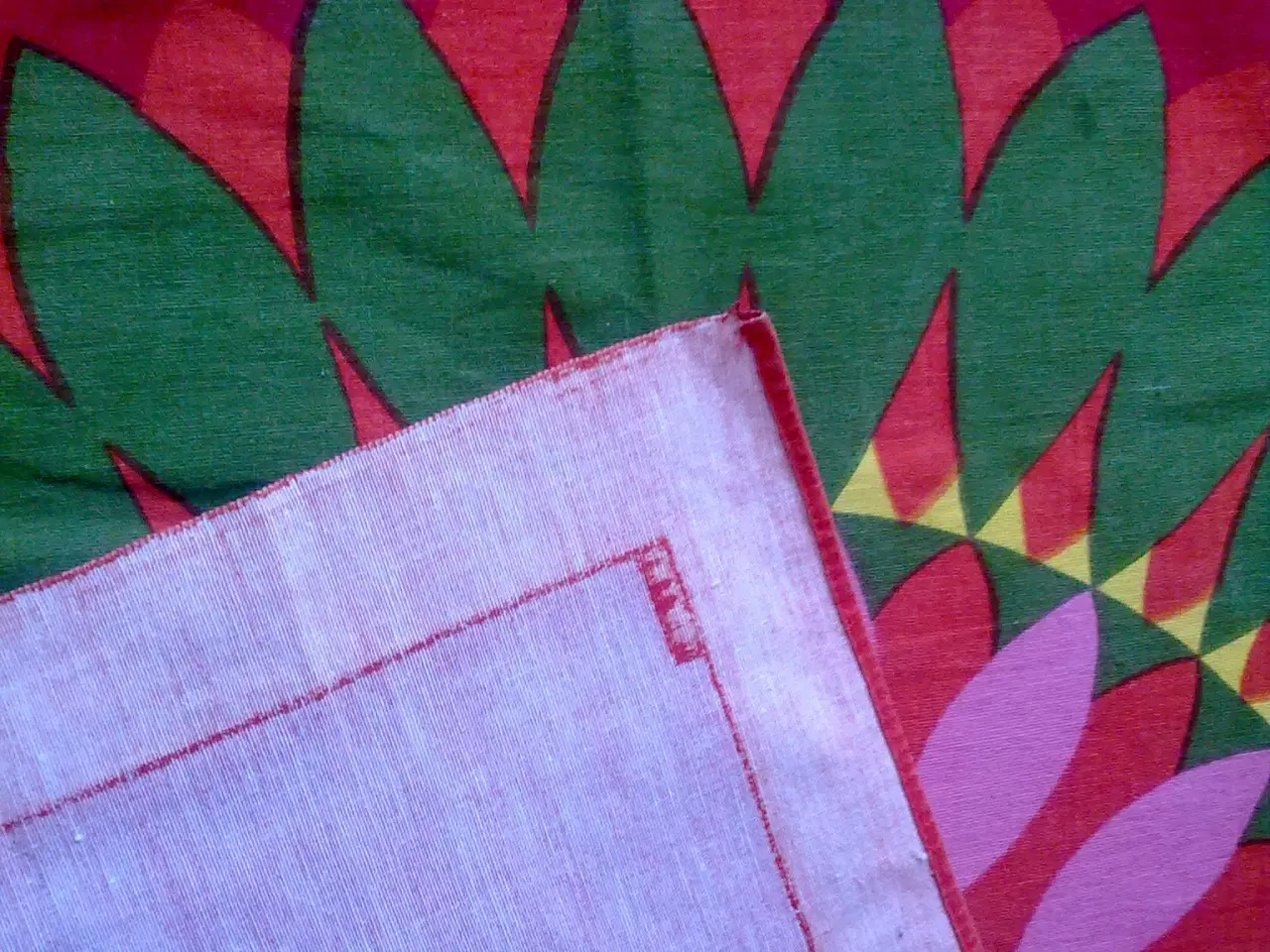 Billede 5 - Tekstil print RETRO dug NORDISK design signeret