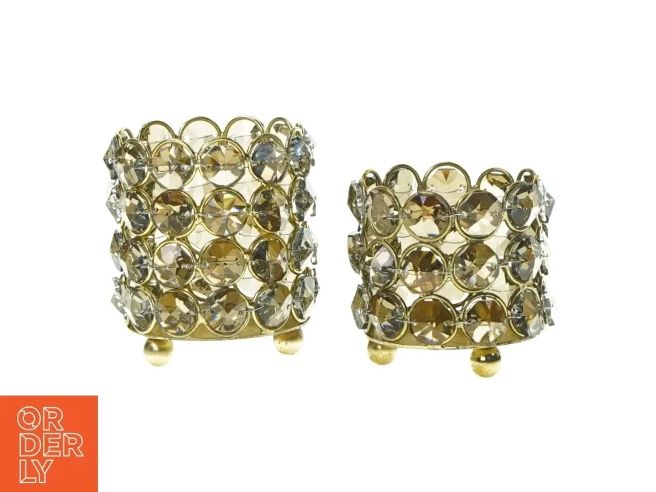 Billede 1 - fyrfads lys holder (str. 8 x 7 cm og 6 x 7 seeren)