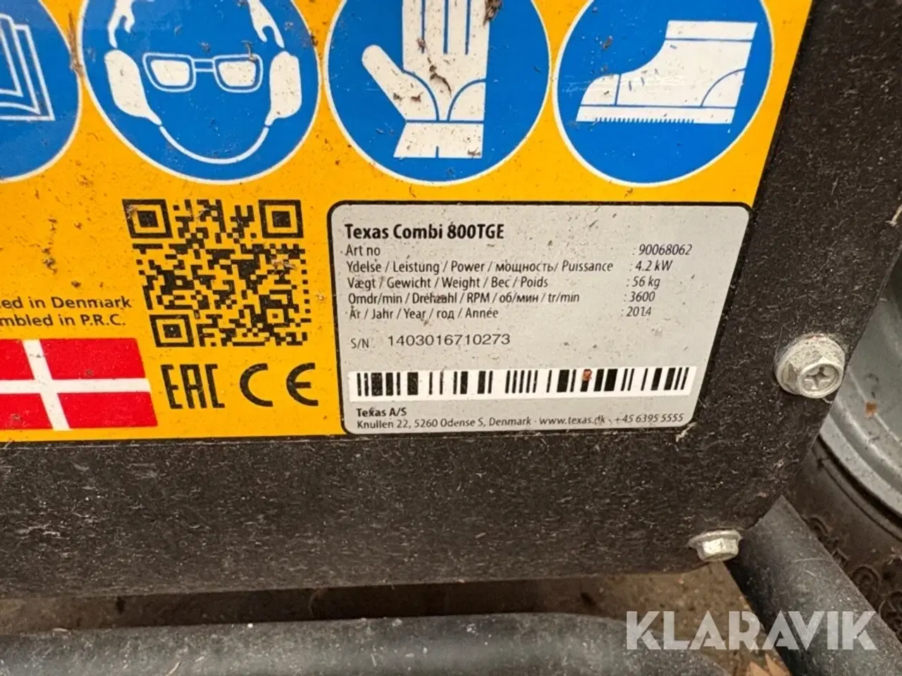 Billede 9 - Fejemaskine med Sneslynge Texas Combi 800TGE