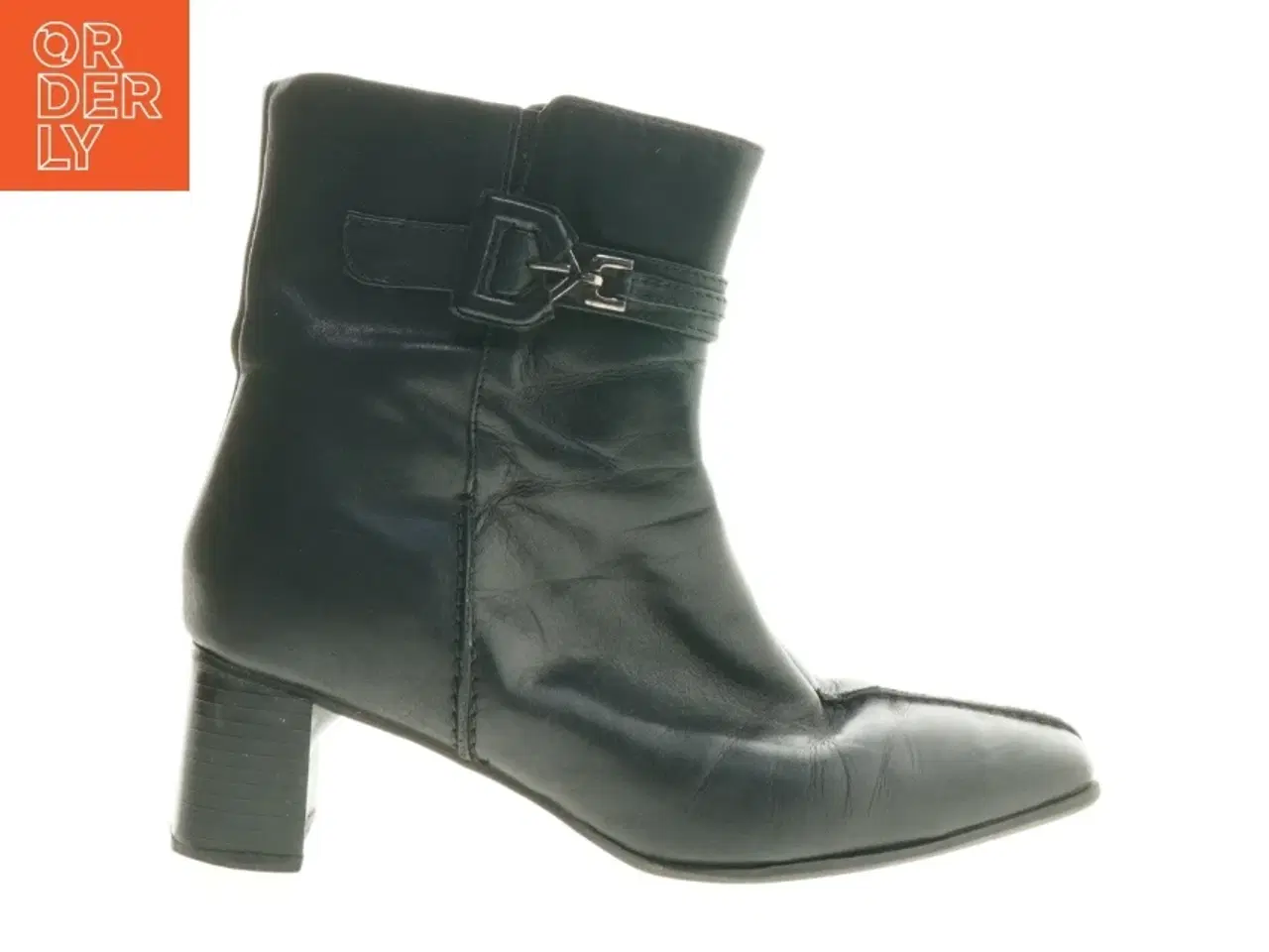 Billede 1 - Sort støvler med spænde, størrelse 38 (str. 38 )