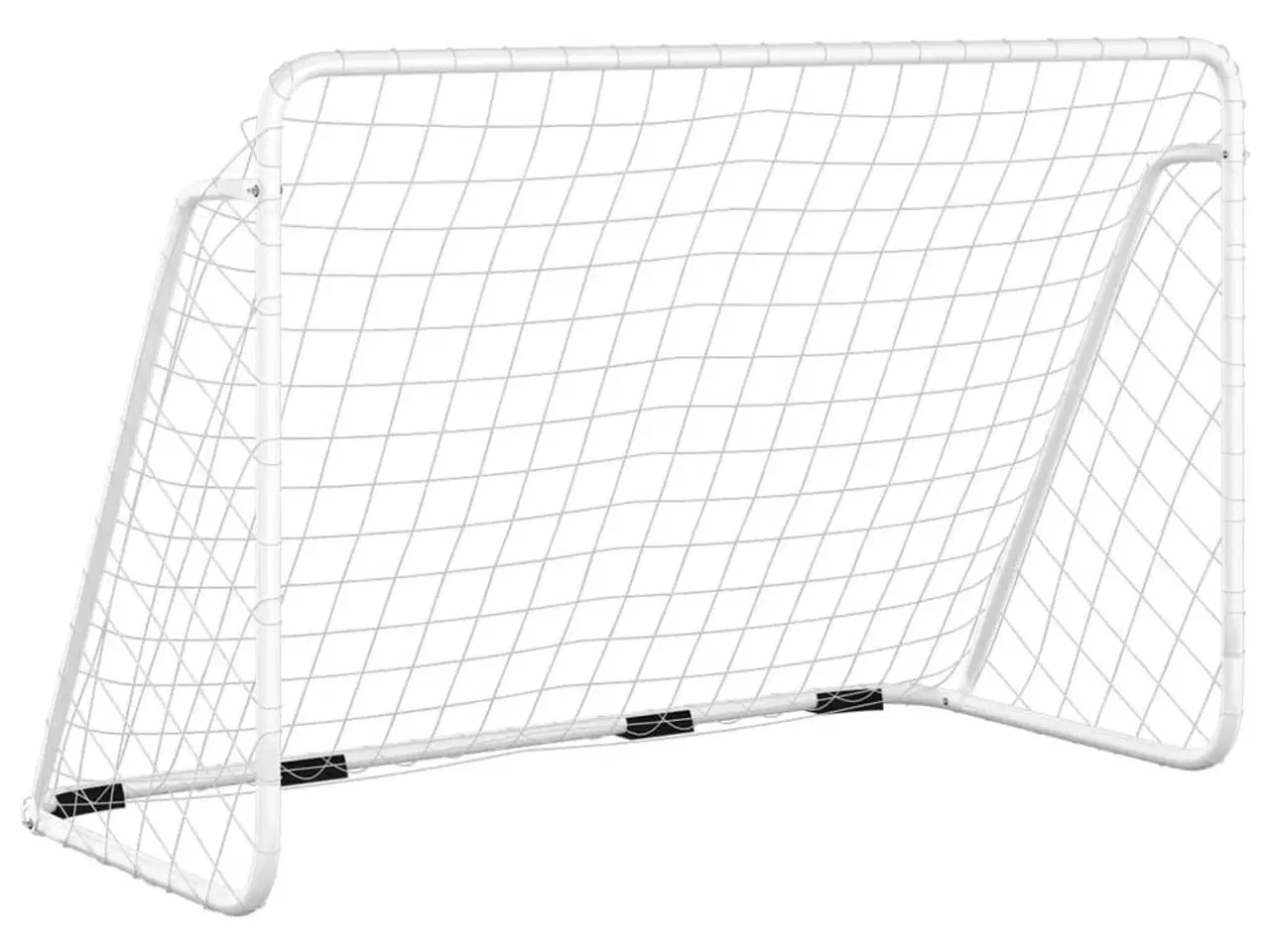 Billede 2 - Fodboldmål med net 180x90x120 cm stål hvid