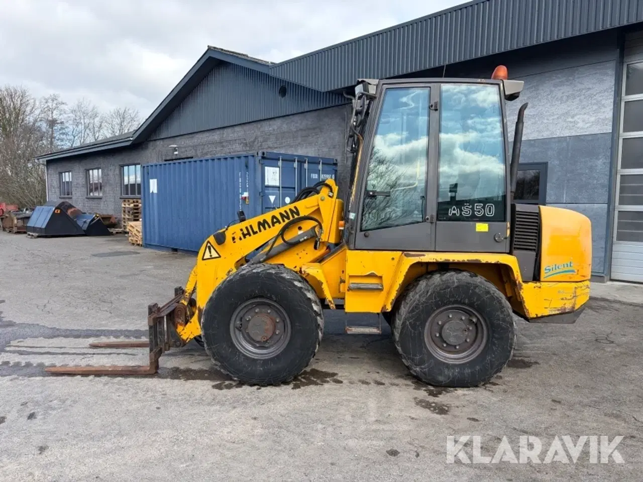 Billede 5 - Minilæsser Ahlmann AS50 med sidetip og Pallegafler