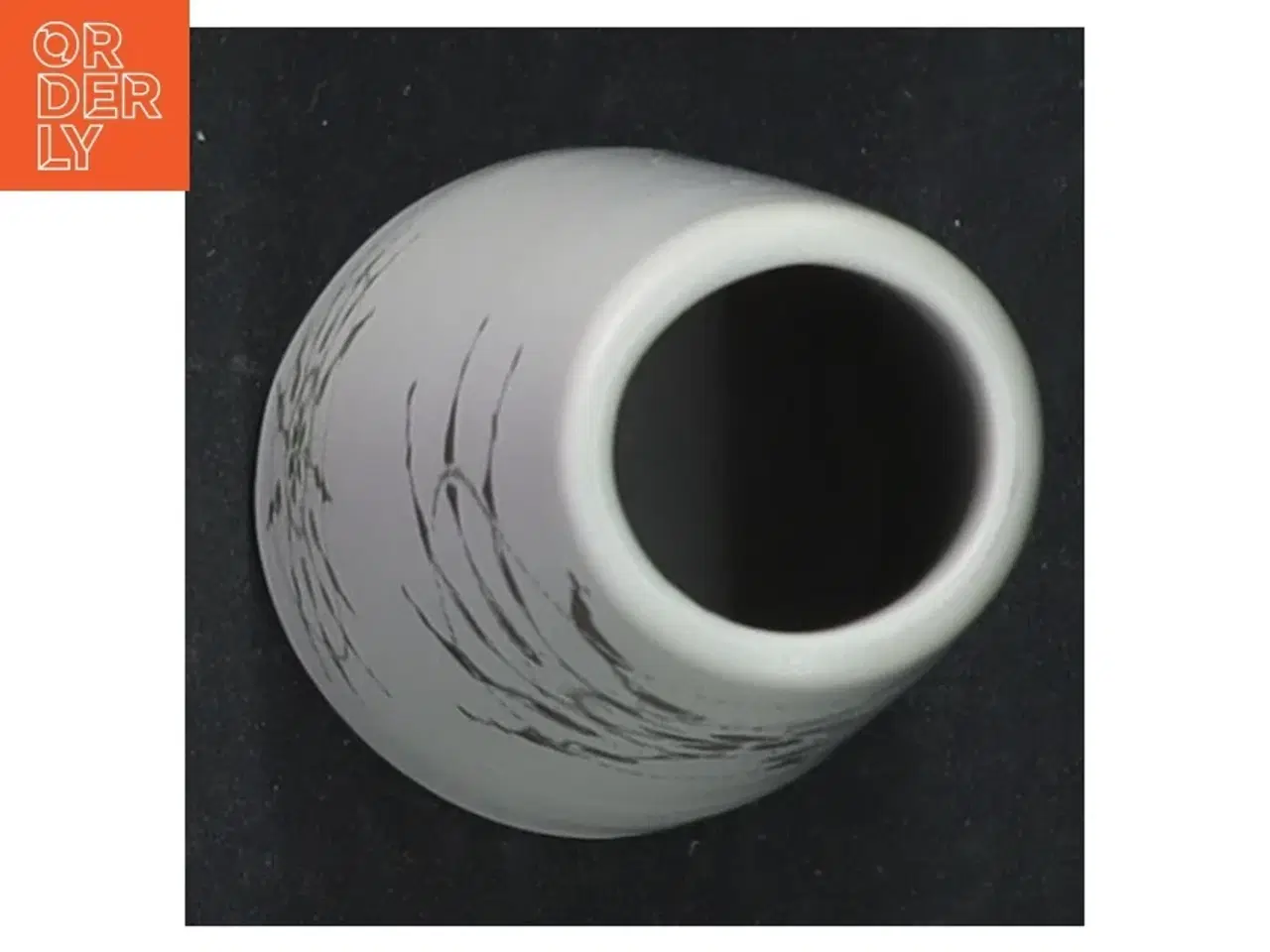 Billede 4 - Keramikvase med grafisk mønster (str. 13,5 cm)