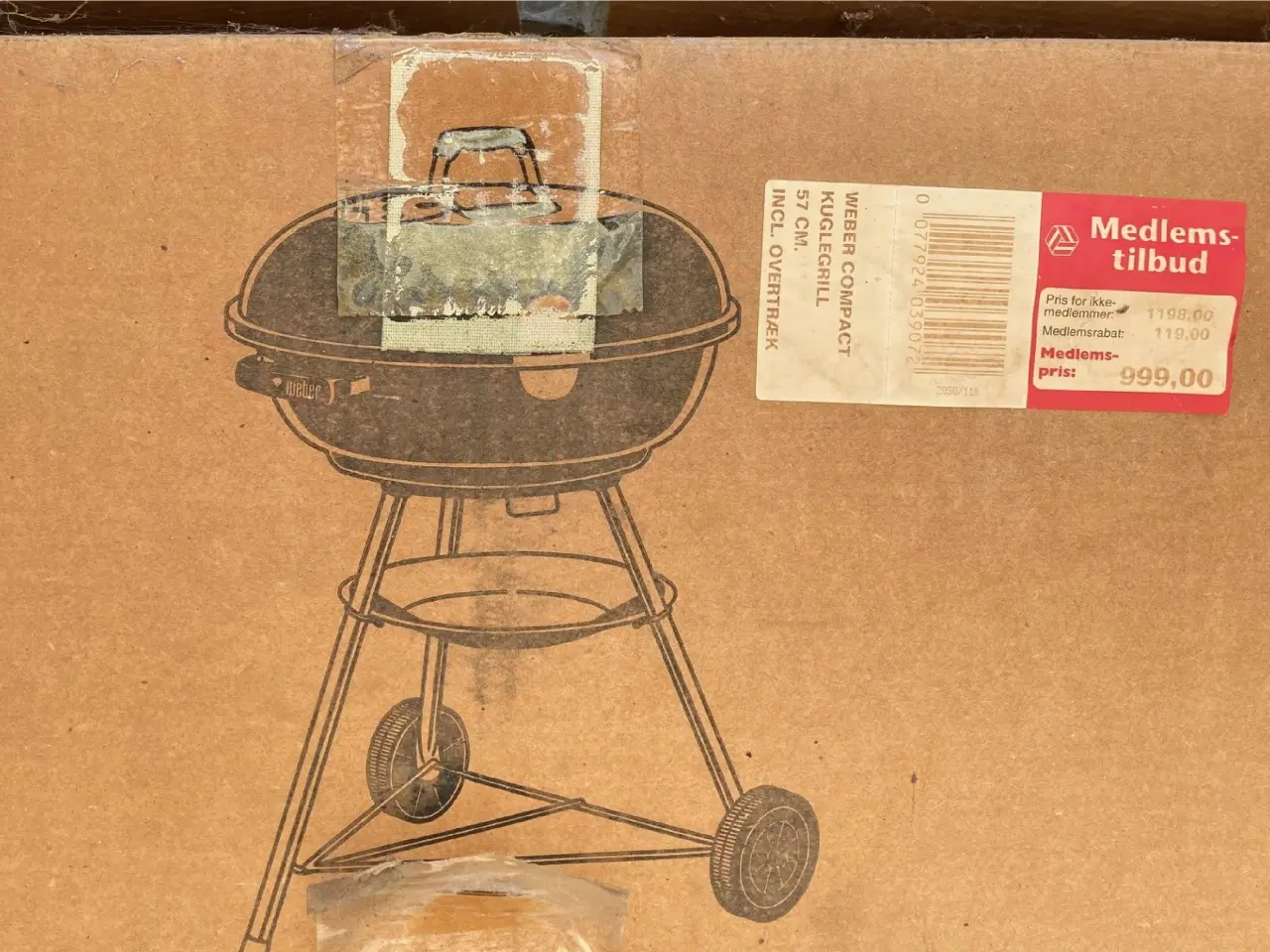 Billede 2 - Transportabel grill samt Weber grill