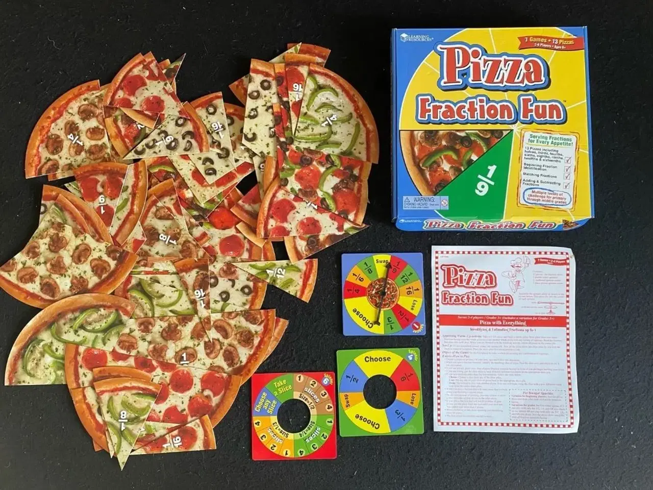 Billede 1 - Pizza Fraction Fun (Lærings Spil) Brætspil