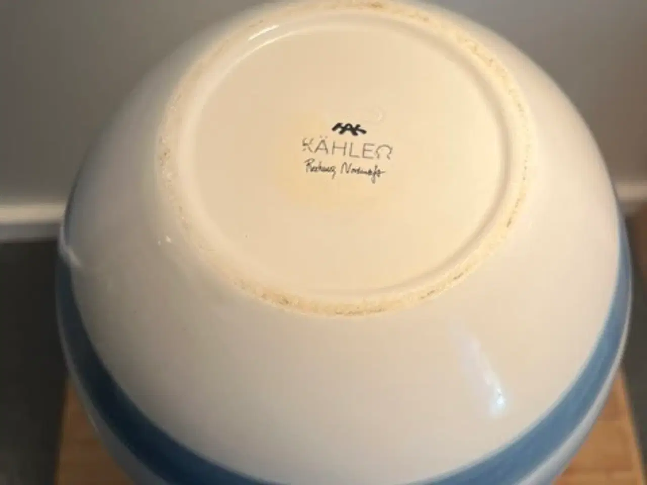 Billede 3 - Stor Kähler Omaggio vase - højde 30,5 cm lyseblå