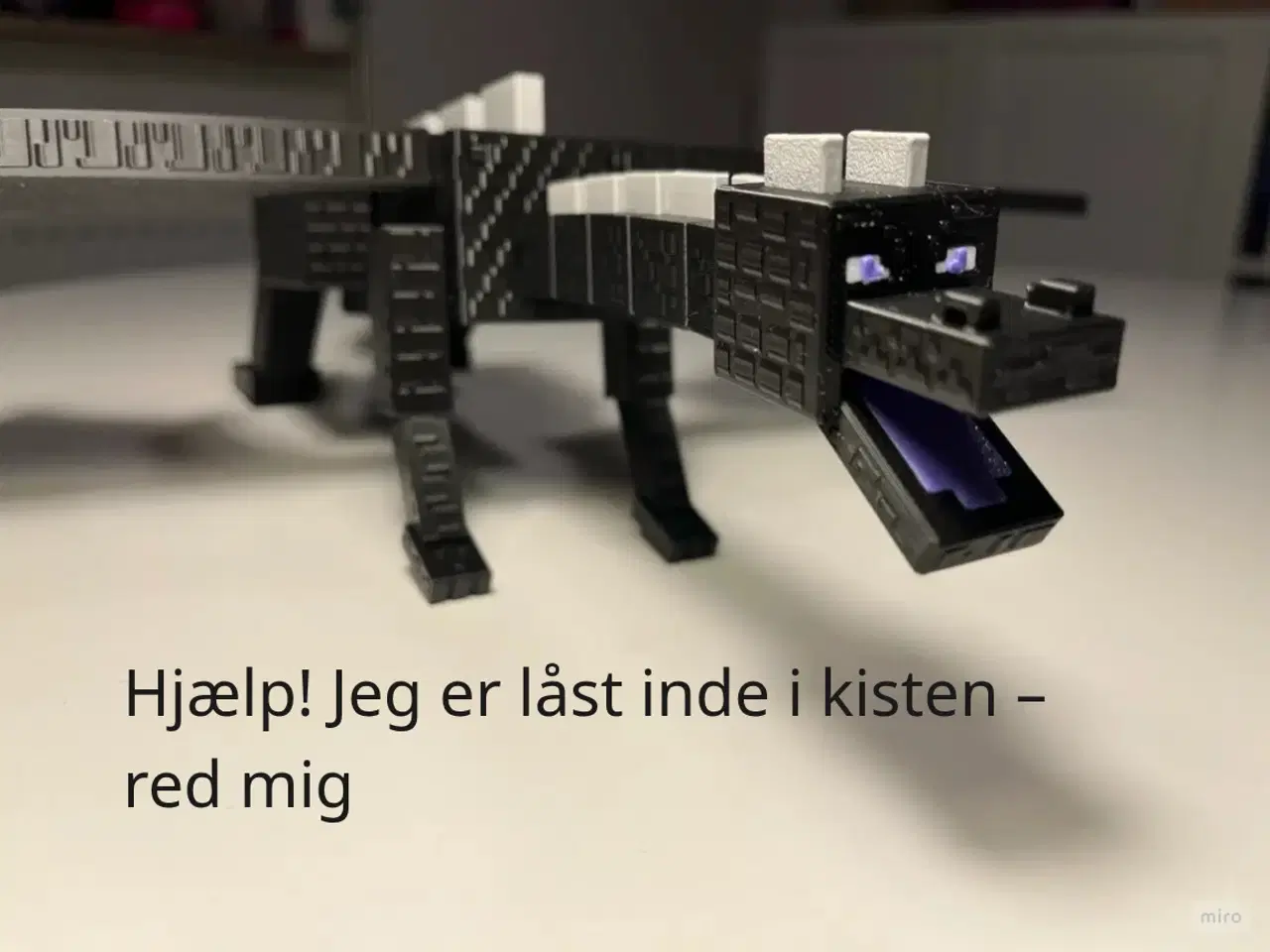 Billede 1 - Minecraft Kiste-Puslespil – Frigør Ender Dragon! 