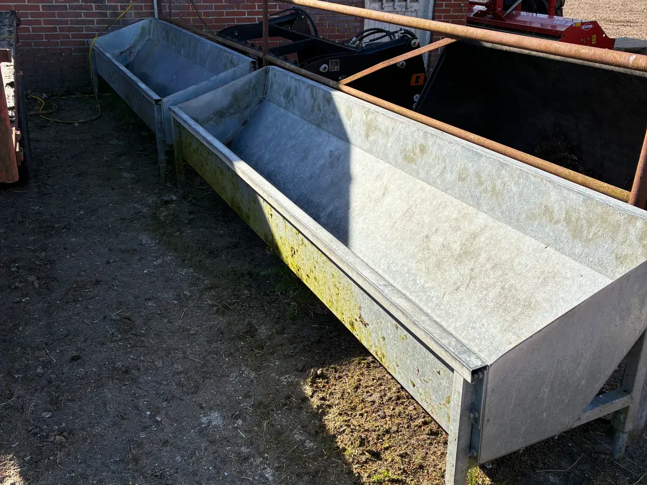 Billede 1 - Galvaniseret fodertrug