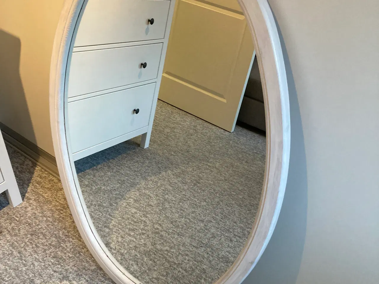 Billede 1 - Fin oval spejl
