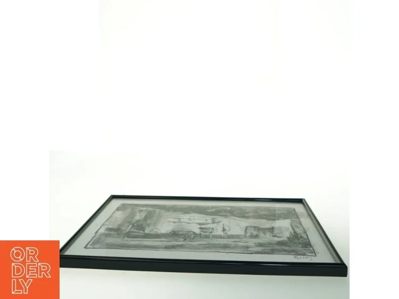 Billede 4 - Sort og hvidt billede i ramme (str. 41 x 31 cm)