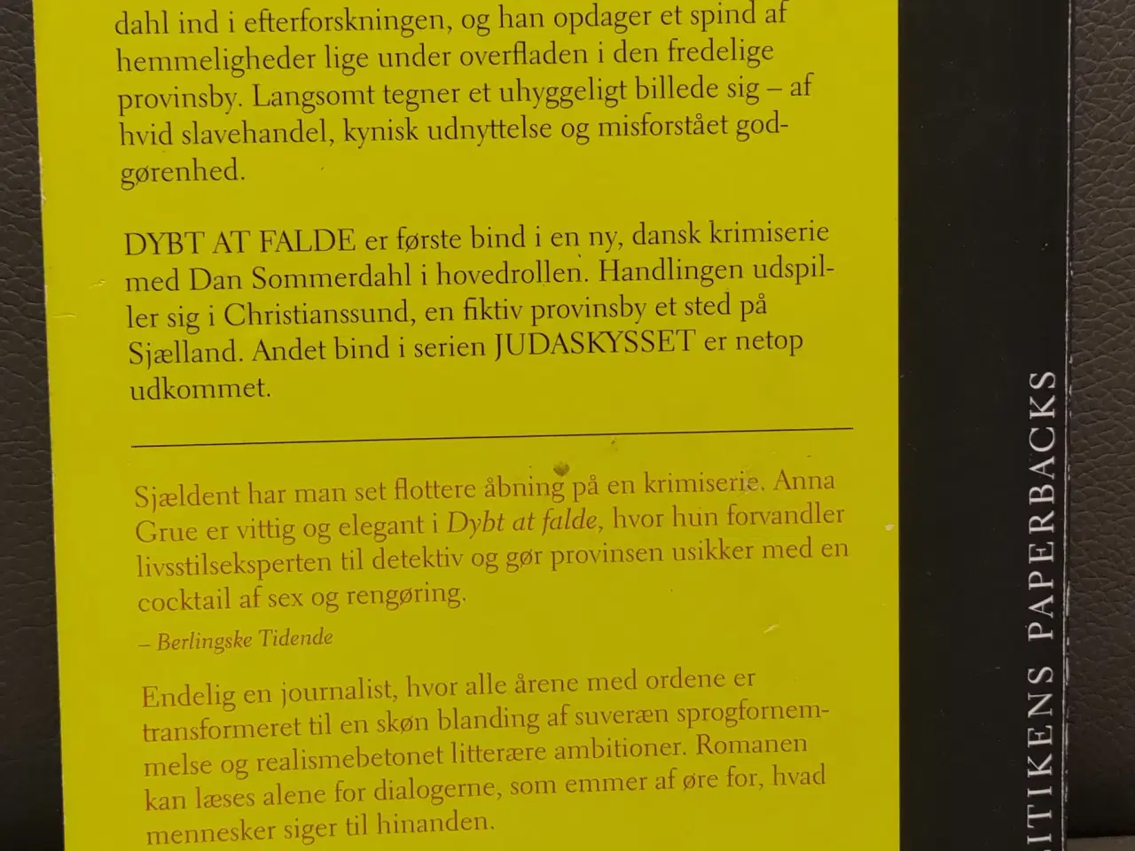 Billede 2 - Anna Grue, Dybt at Falde Paperback 