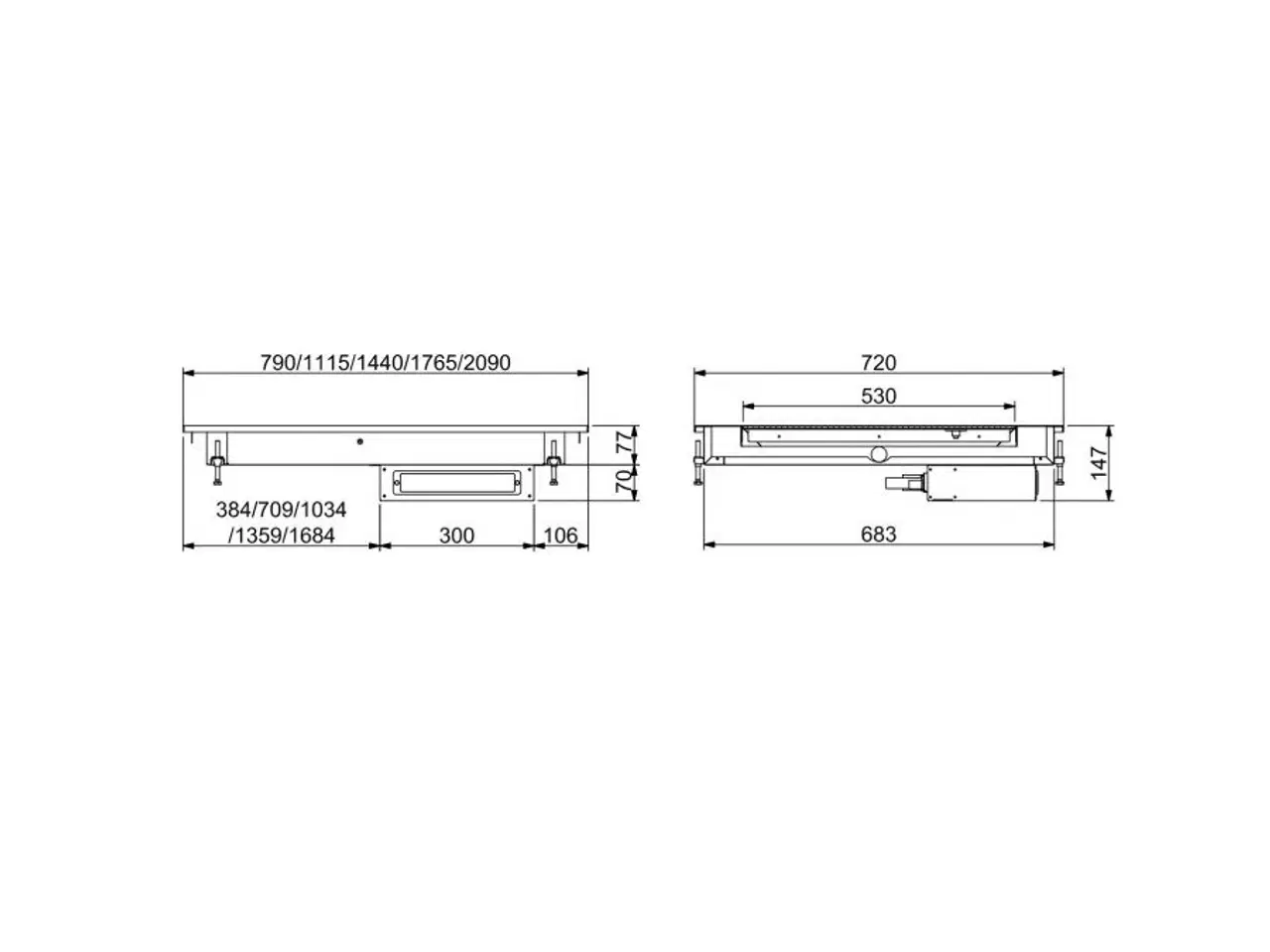 Billede 2 - Varmeplade – 790x720x147 mm - 230 V