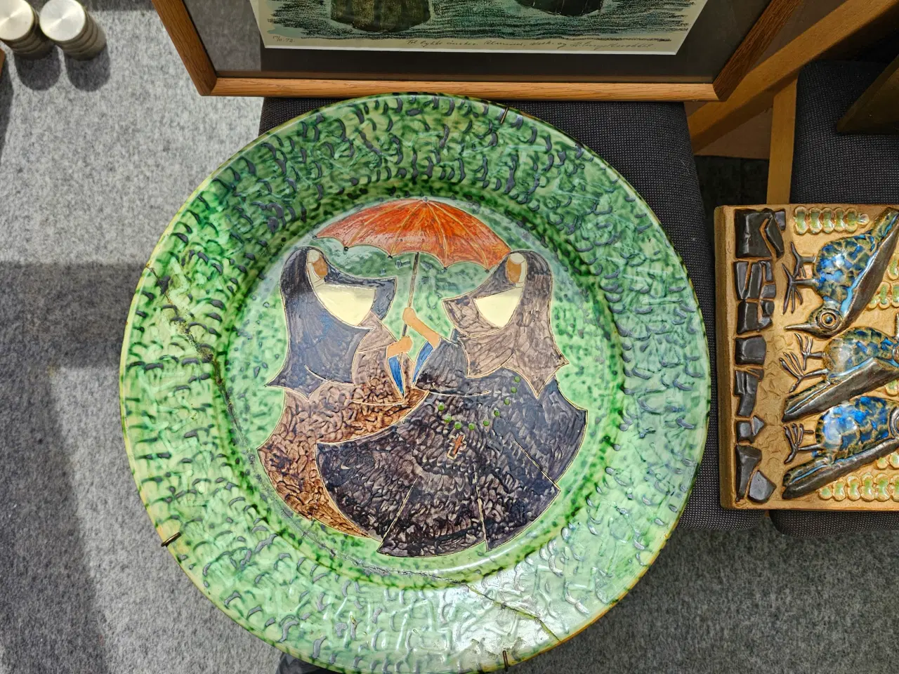 Billede 2 - H Engelbrecht - Kunstner-Fad-Maleri-Relief- Byd