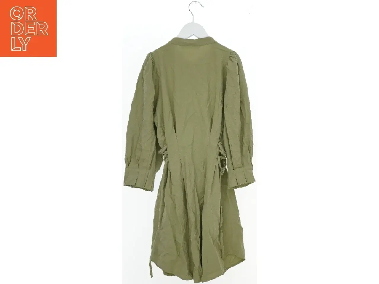 Billede 2 - Olivengrøn kjole med knapper fra Zara (str. XS)