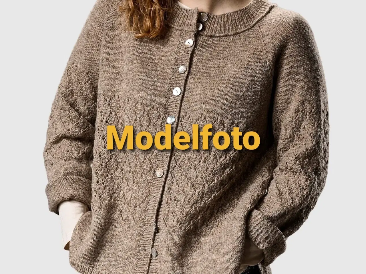 Billede 3 - Håndstrikket cardigan 