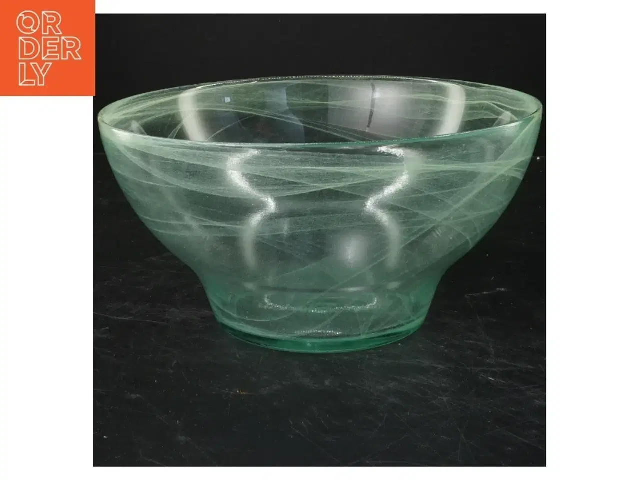 Billede 1 - Glas skål (str. 11x23,5 cm)