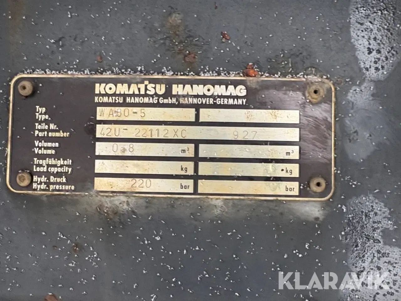 Billede 10 - 4i1 skovl Komatsu W A80-5