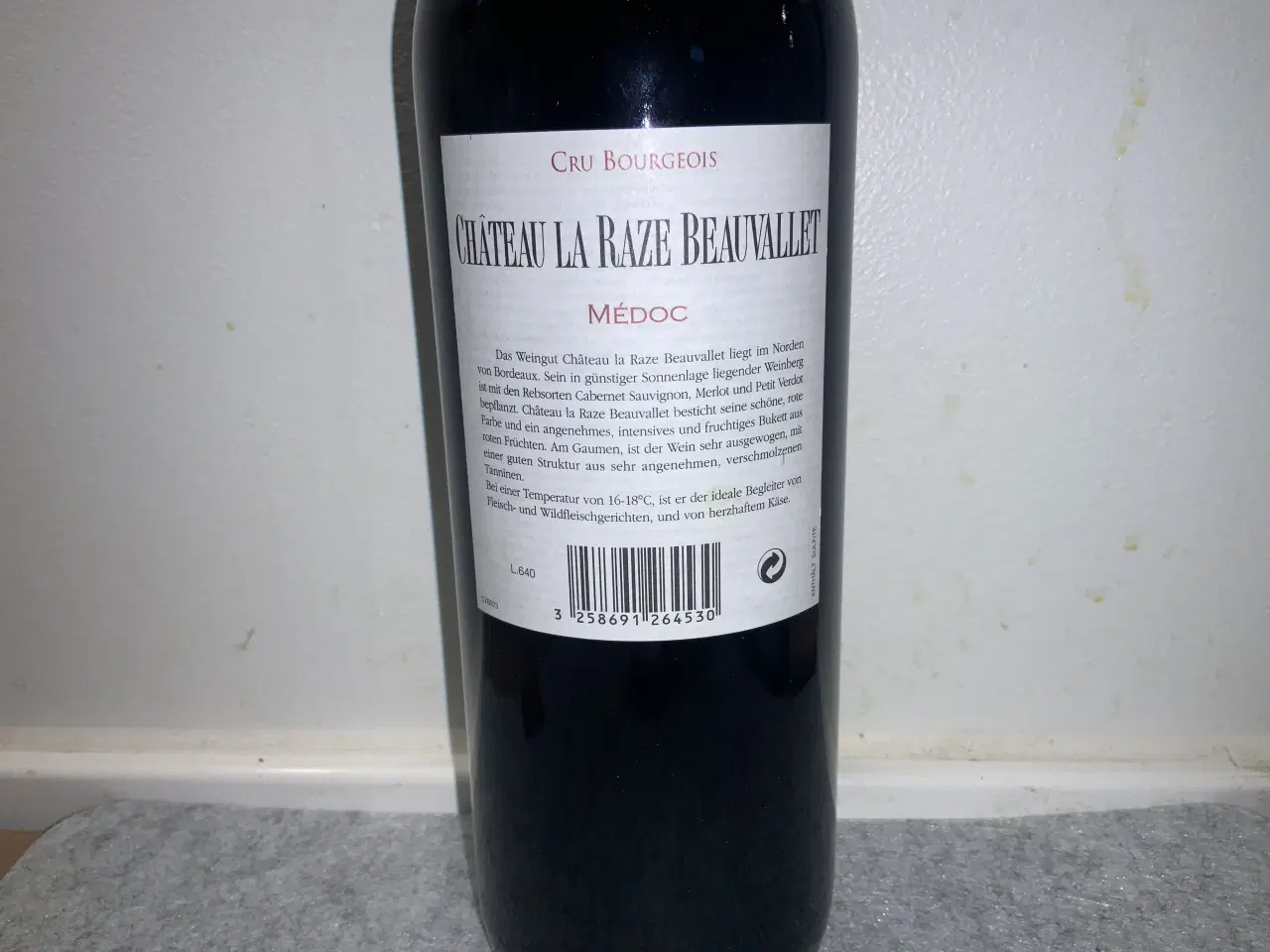 Billede 2 - Château La Raze Beaulieu Médoc rødvin fra 2004