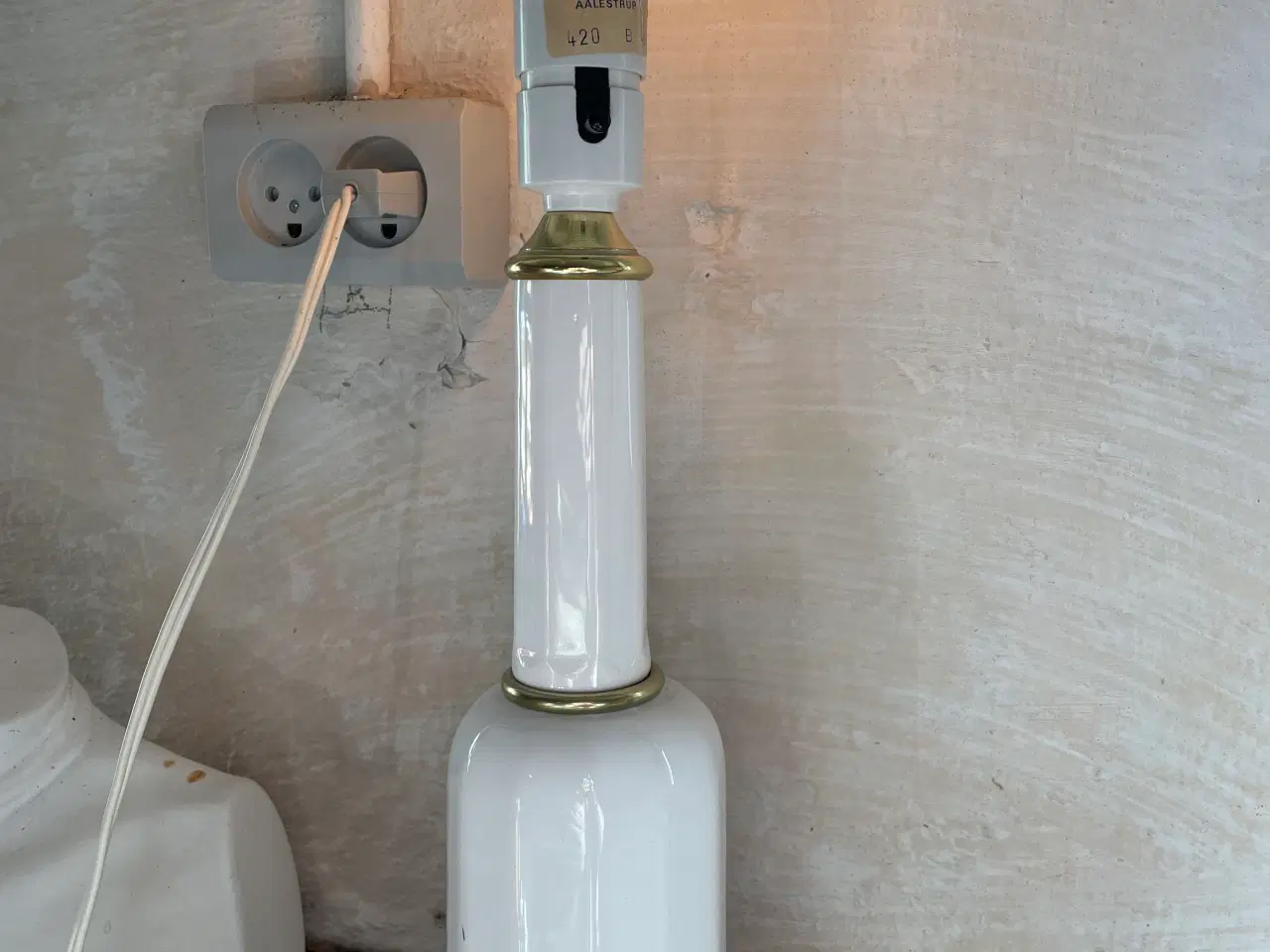 Billede 3 - Heiberg bordlampe med glødepære og skærm