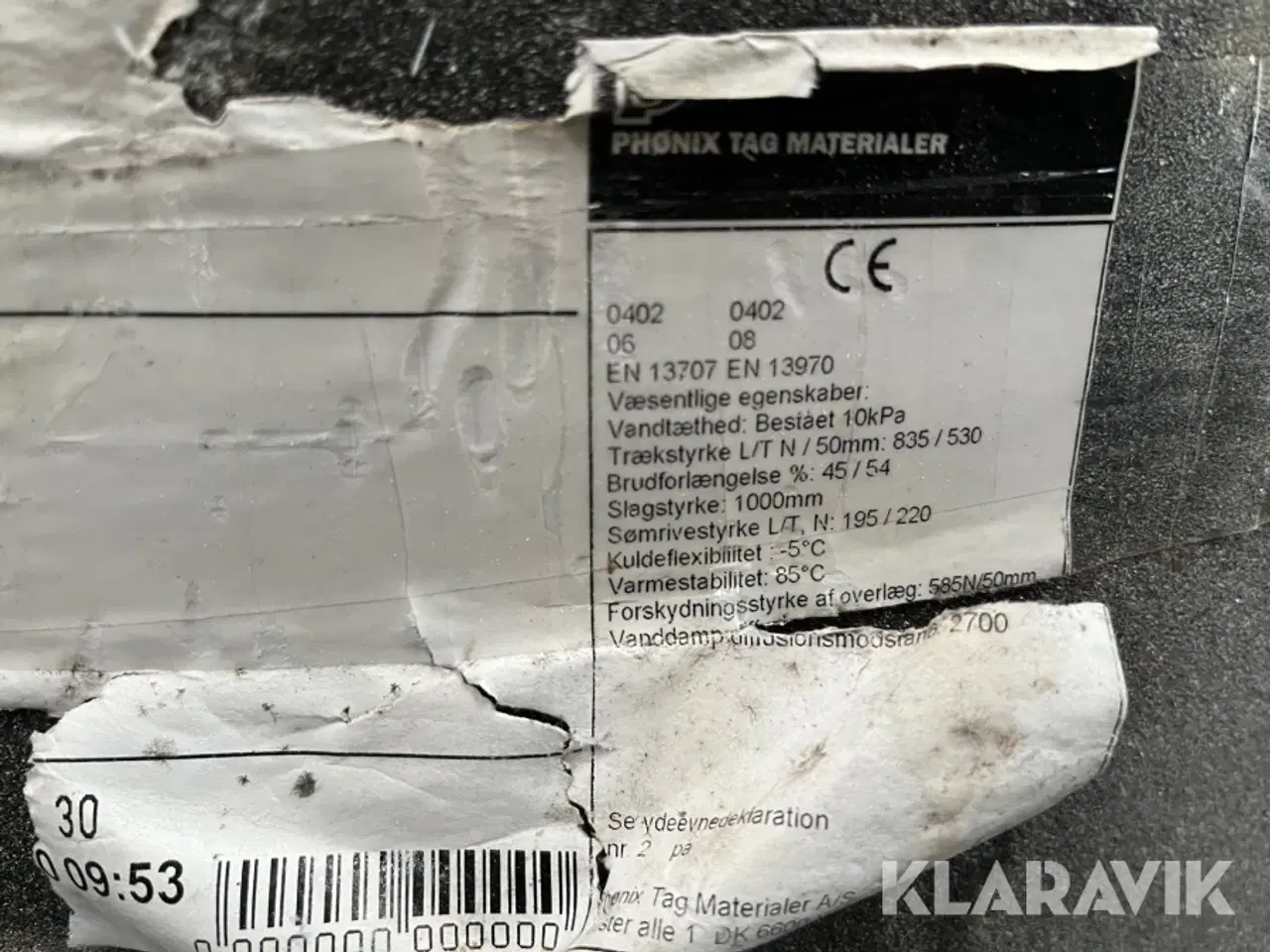 Billede 4 - Tagpap Phønix PTM Dura Tæt(PF 3500) stor rulle(1 styk)