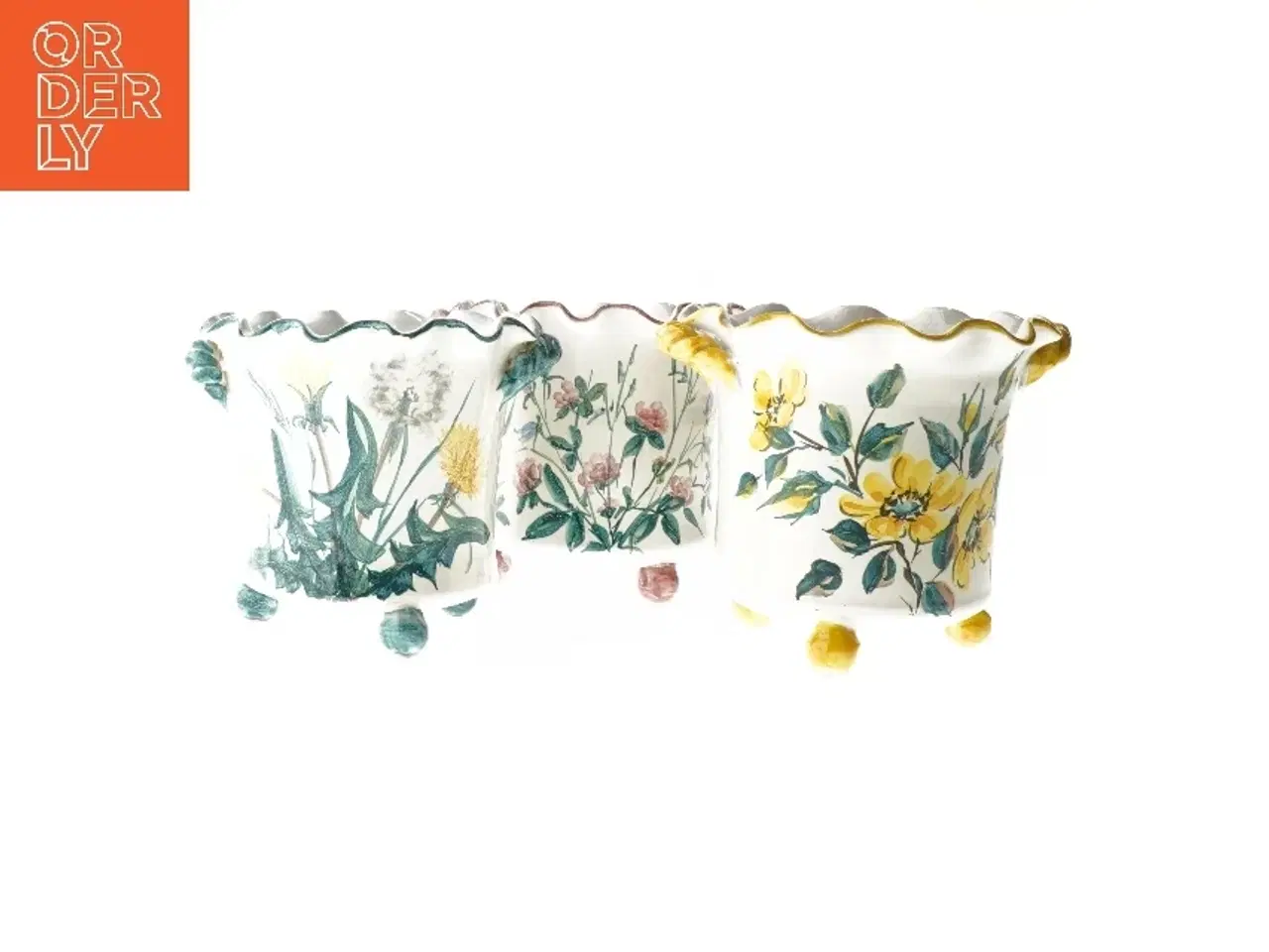 Billede 1 - Keramiske blomsterpotter fra Torben Danmark (str. Ø 15x14 cm)