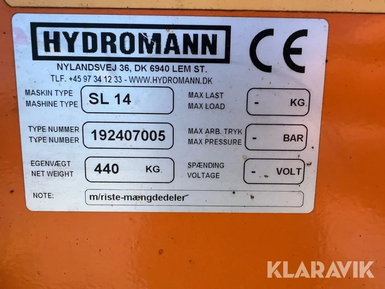 Billede 5 - Selvlæssende salt/sandudlægger Hydromann SL 14