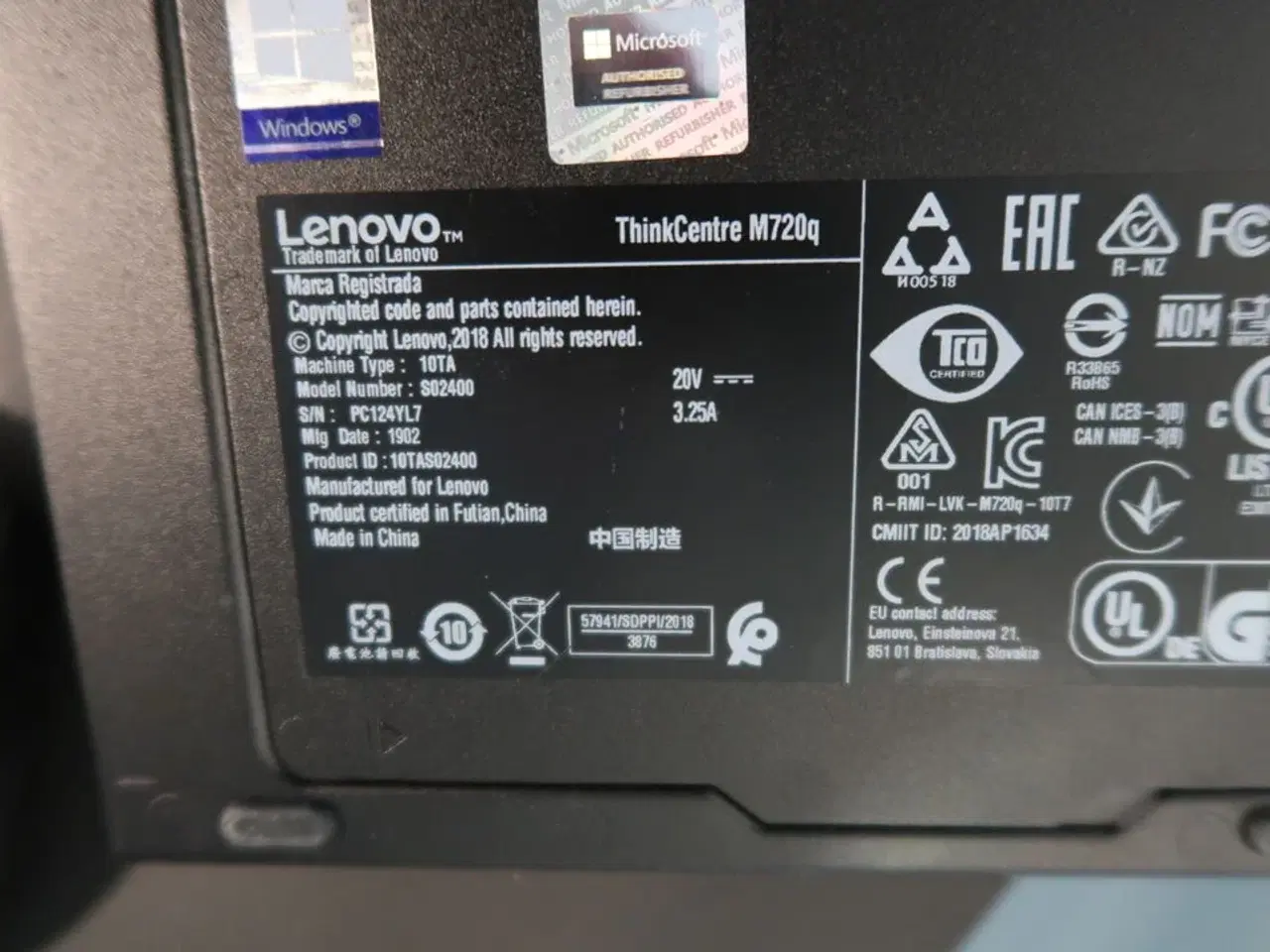 Billede 3 - Computer LENOVO ThinkCentre M720q