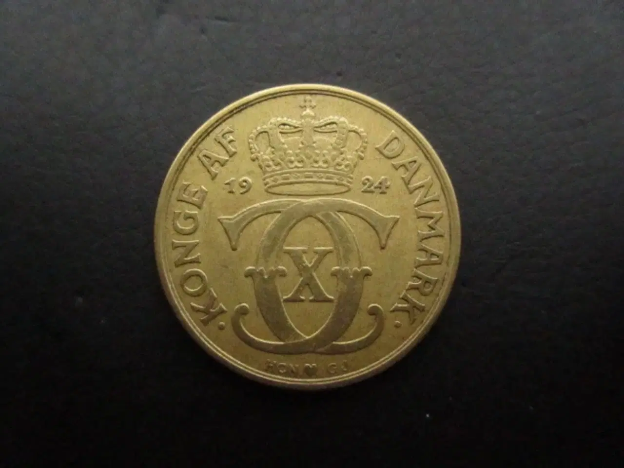 Billede 1 - 2 kr 1924 nydeligt eksemplar