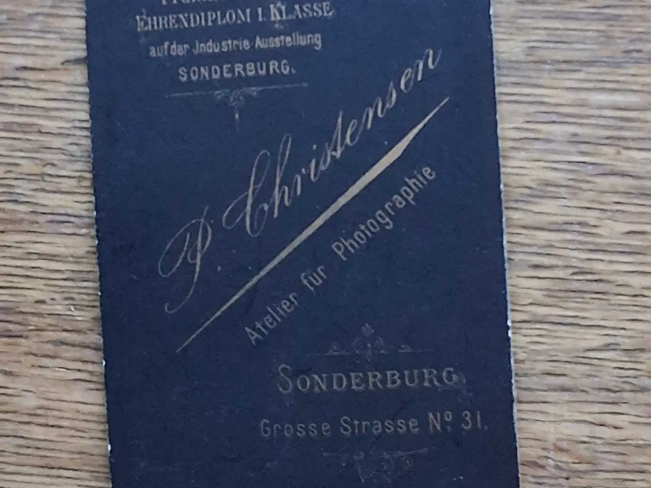 Billede 2 - Antik Fotografi. P. Christensen. SONDERBURG 