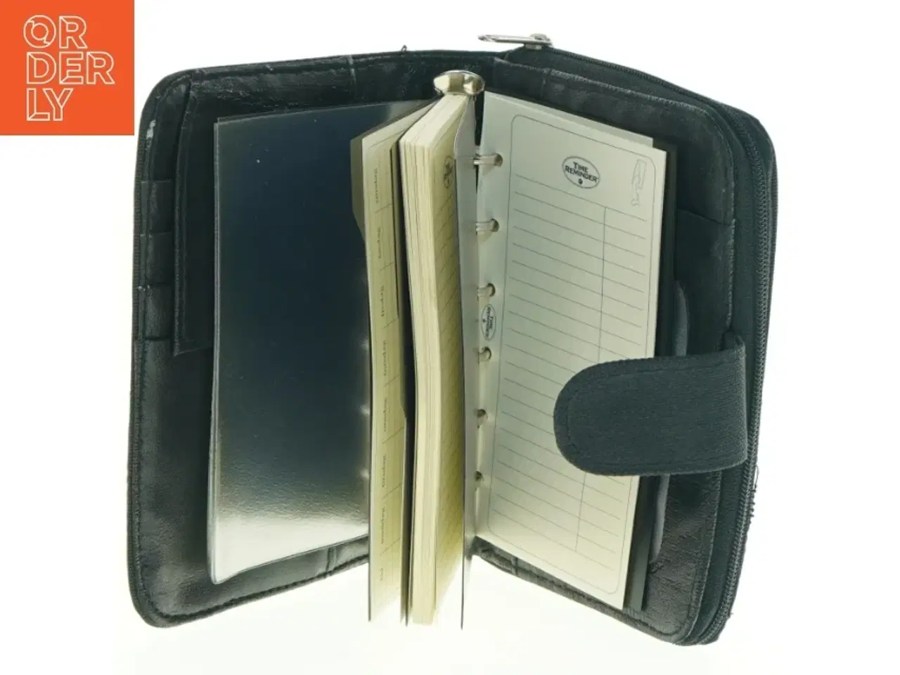 Billede 1 - Sort ringbindsmappe fra The Reminder (str. 16 x 11,5 cm)
