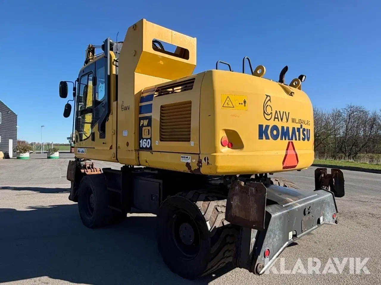 Billede 4 - Materielhåndteringsmaskine Komatsu PW160-10 med sortergrab og skovl
