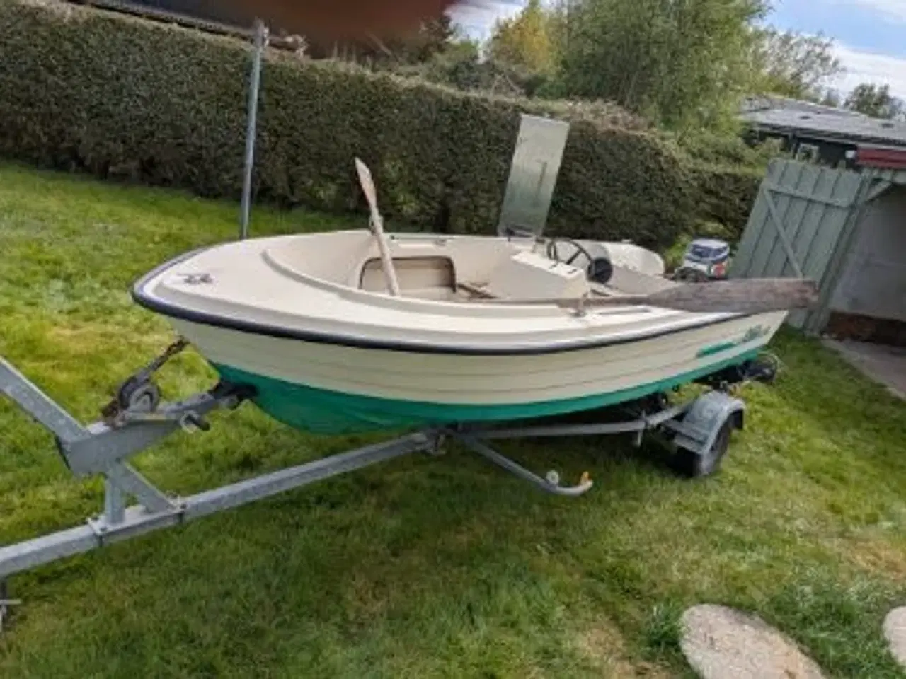 Billede 1 - Styrepultsjolle LAMI 425R med Brenderup bådtrailer