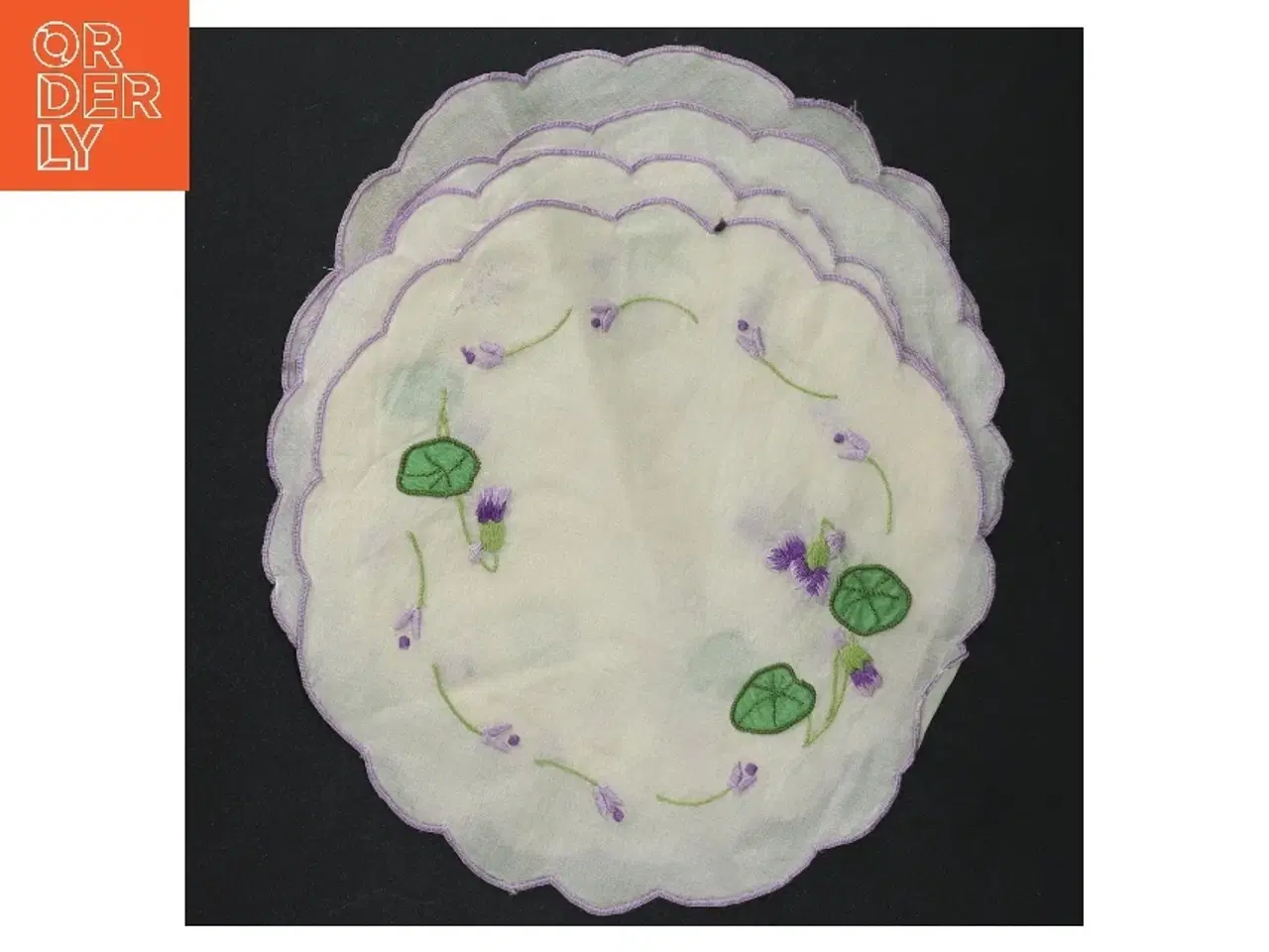 Billede 4 - Broderede servietter (str. 20 cm)