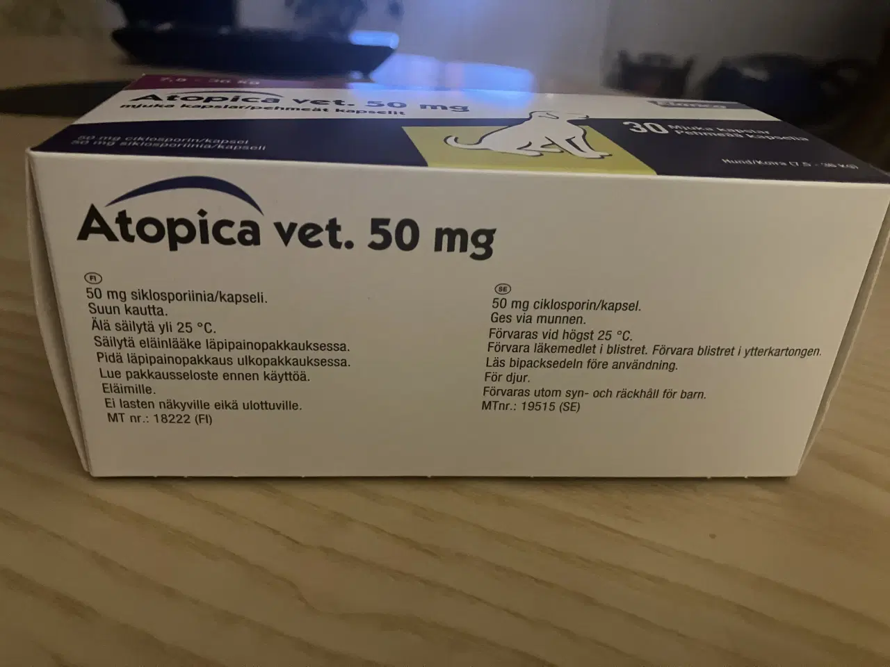 Billede 4 - Medicin til hund/Atopica vet. 50mg.