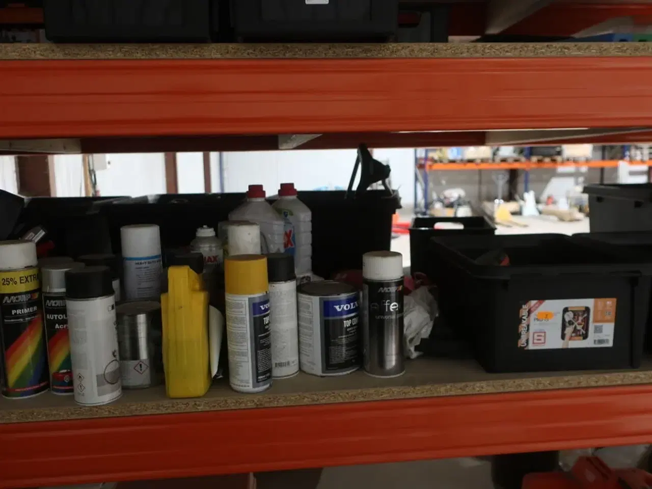 Billede 20 - Lagerreol med div. Værktøj og varelager