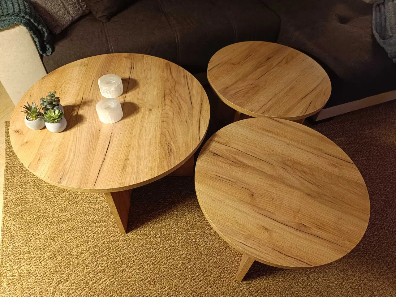 Billede 1 - 3 smukke sofaborde, næsten som ny!