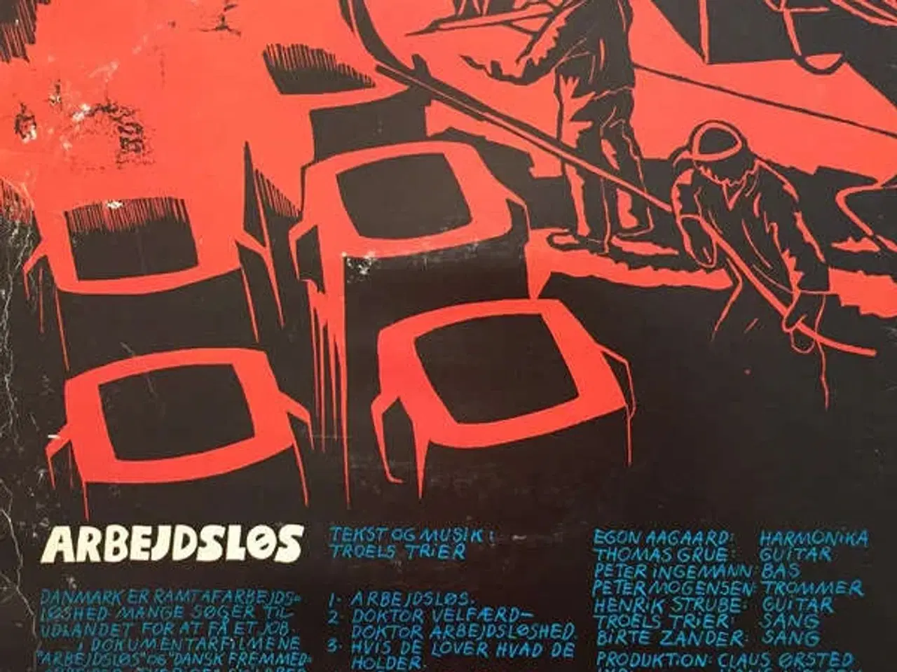 Billede 2 - Troels Trier: Arbejdsløs, vinyl LP