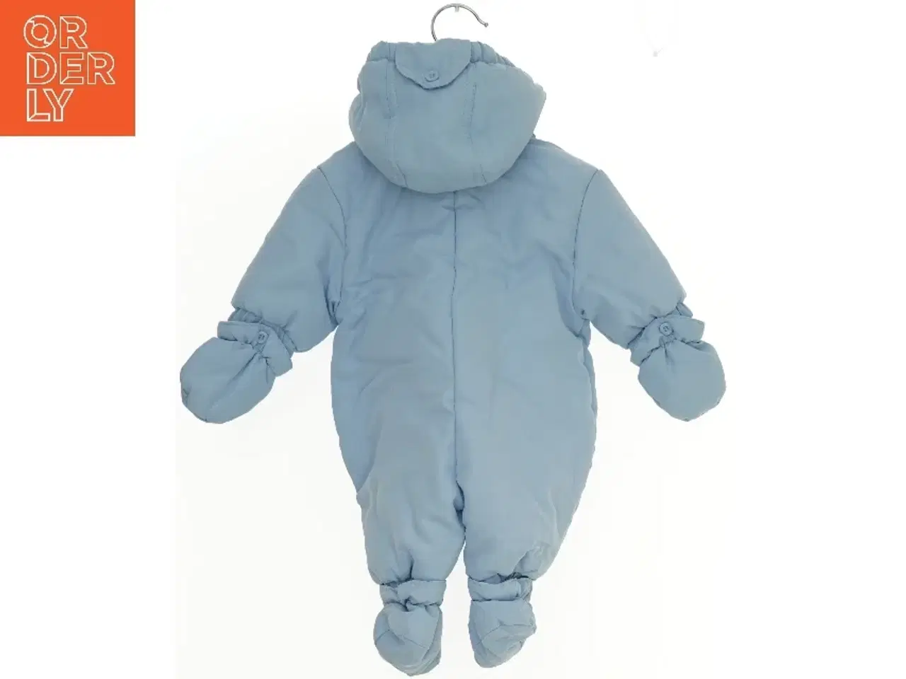 Billede 2 - Helt blå termodragt med hundemotiv (str. 62)