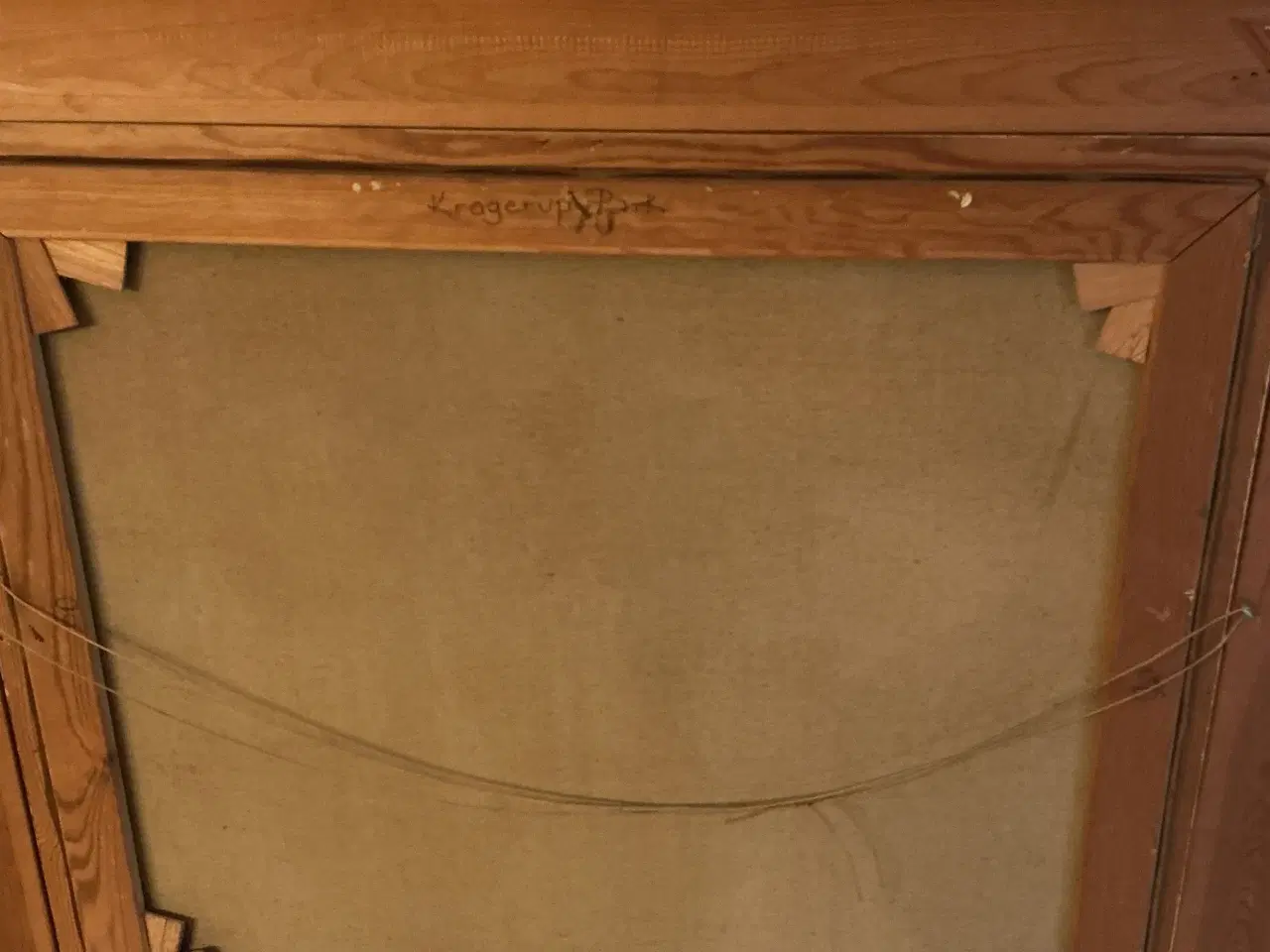 Billede 6 - Oliemaleri af Karl Wolf: Motiv fra Krogerup Park