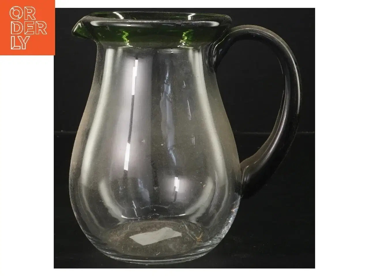 Billede 1 - Glaskande med sort hank (str. 17x13 cm)