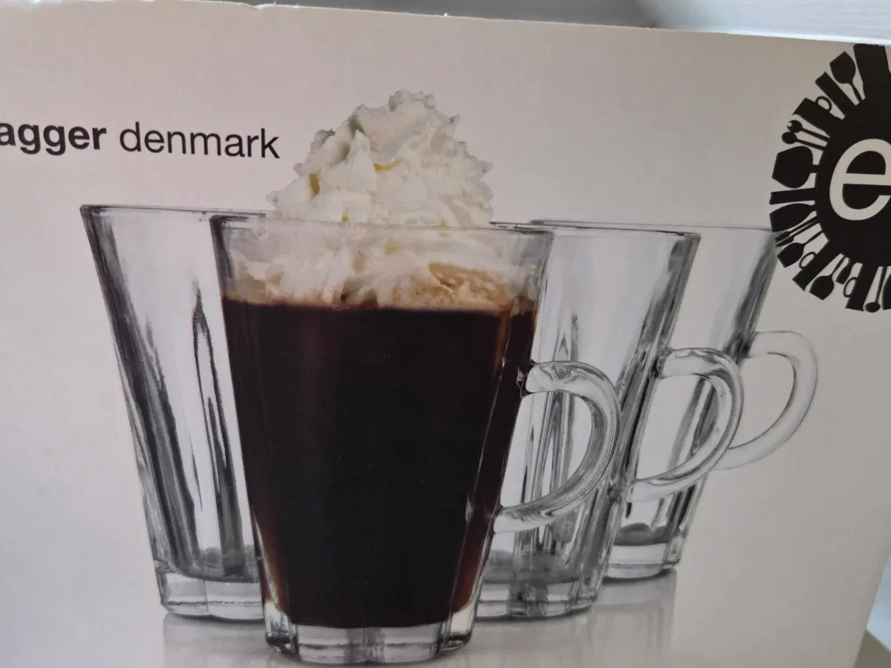 Billede 2 - Erik bagger flower hot drinks glas 