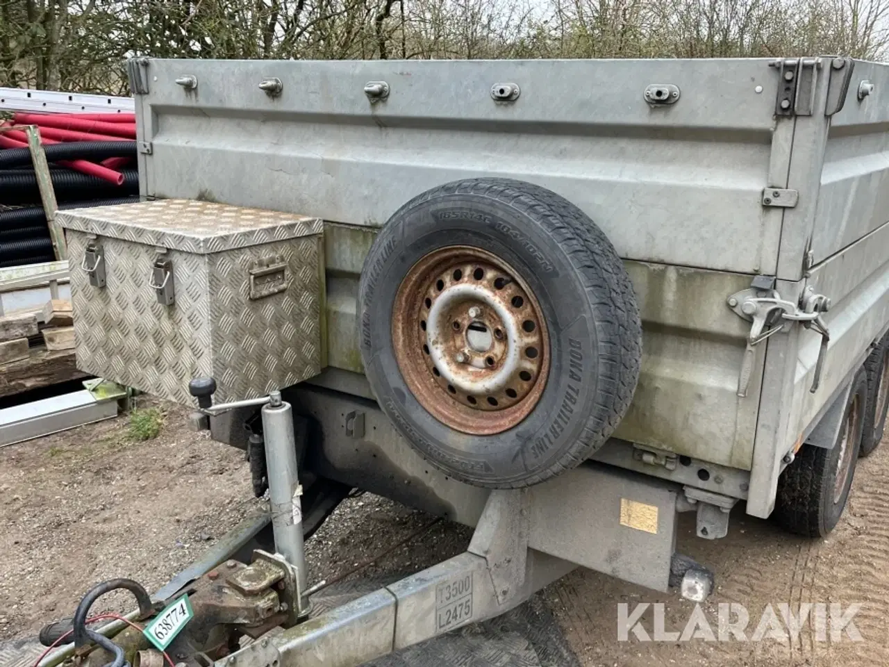Billede 10 - Maskintralier med tip Brenderup