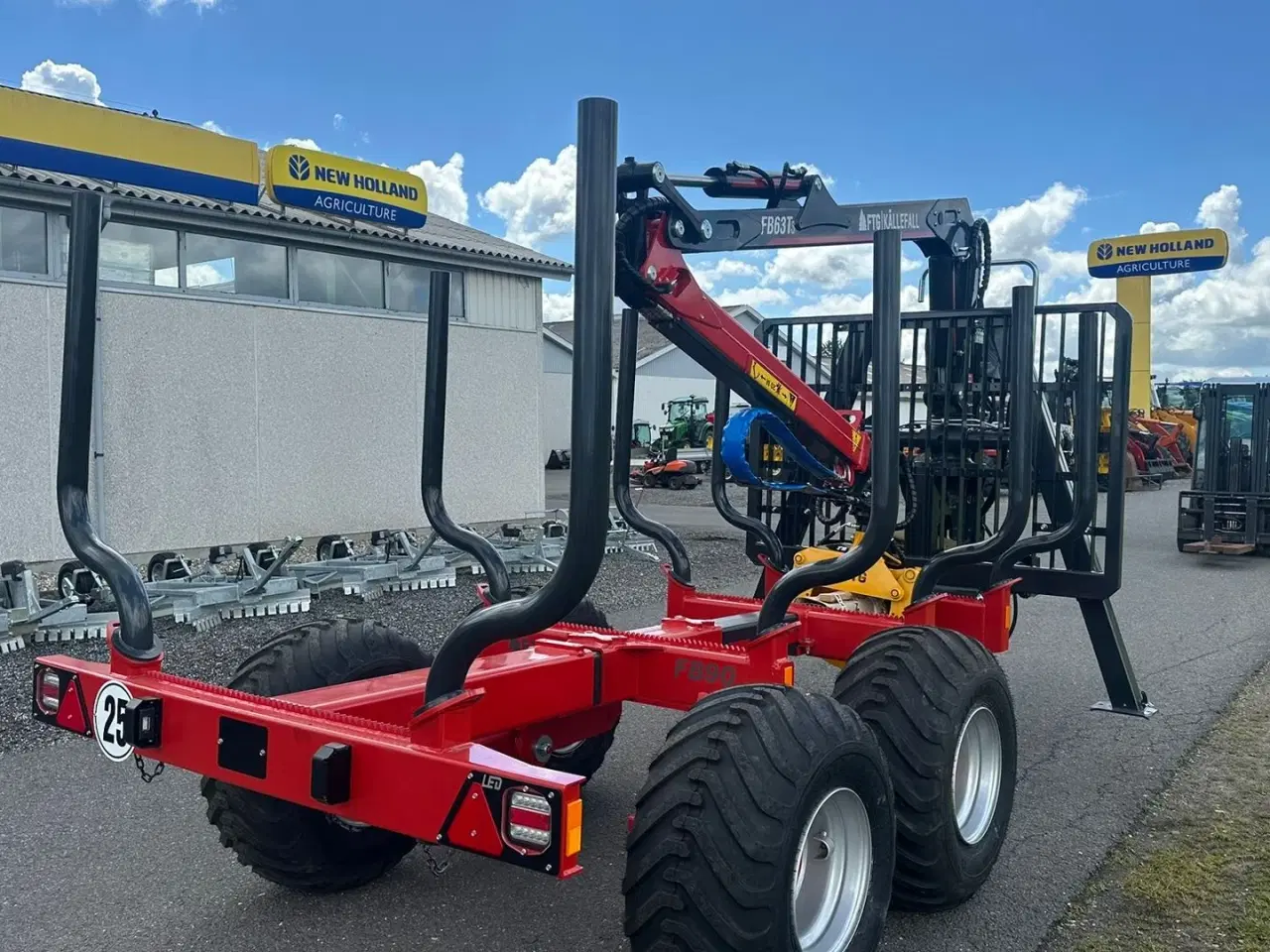 Billede 5 - FTG-Källefall FB90 / FB63Ts FTG FB90 skovvogn med 63m kran